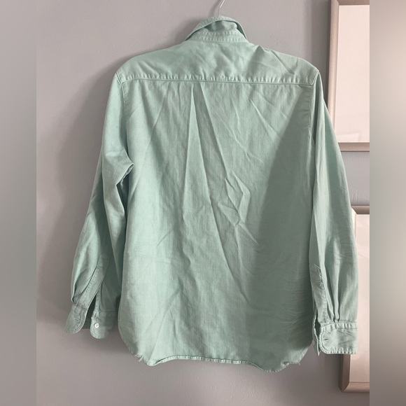 Frank & Eileen Mint Green Collared Shirt, Eileen, Size S - Picture 4 of 8